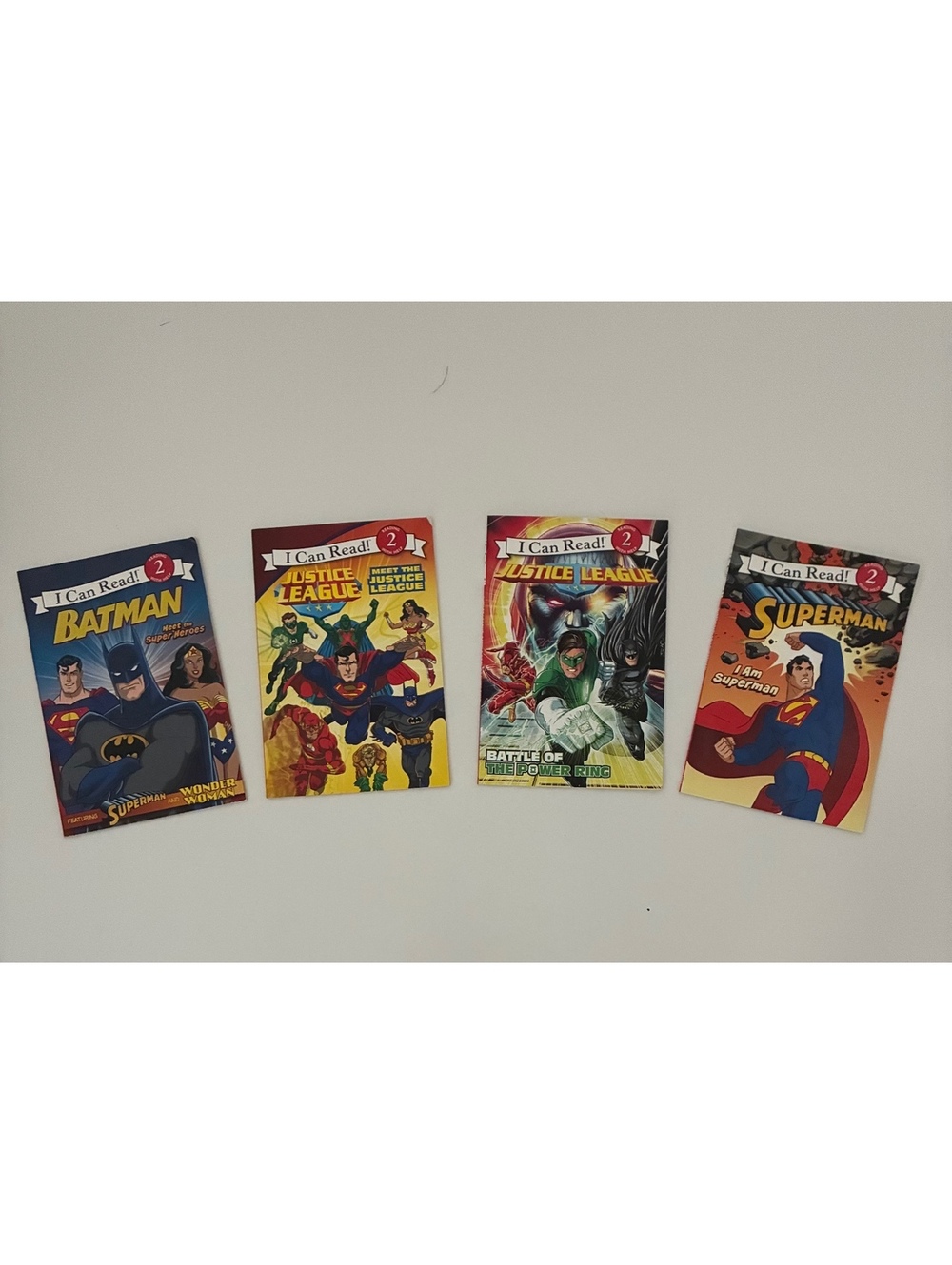 I Can Read! Level 2 Superhero Book Set: Batman, Justice League, and Superman